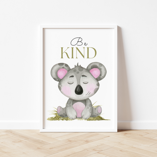 Koala Print - Be Kind