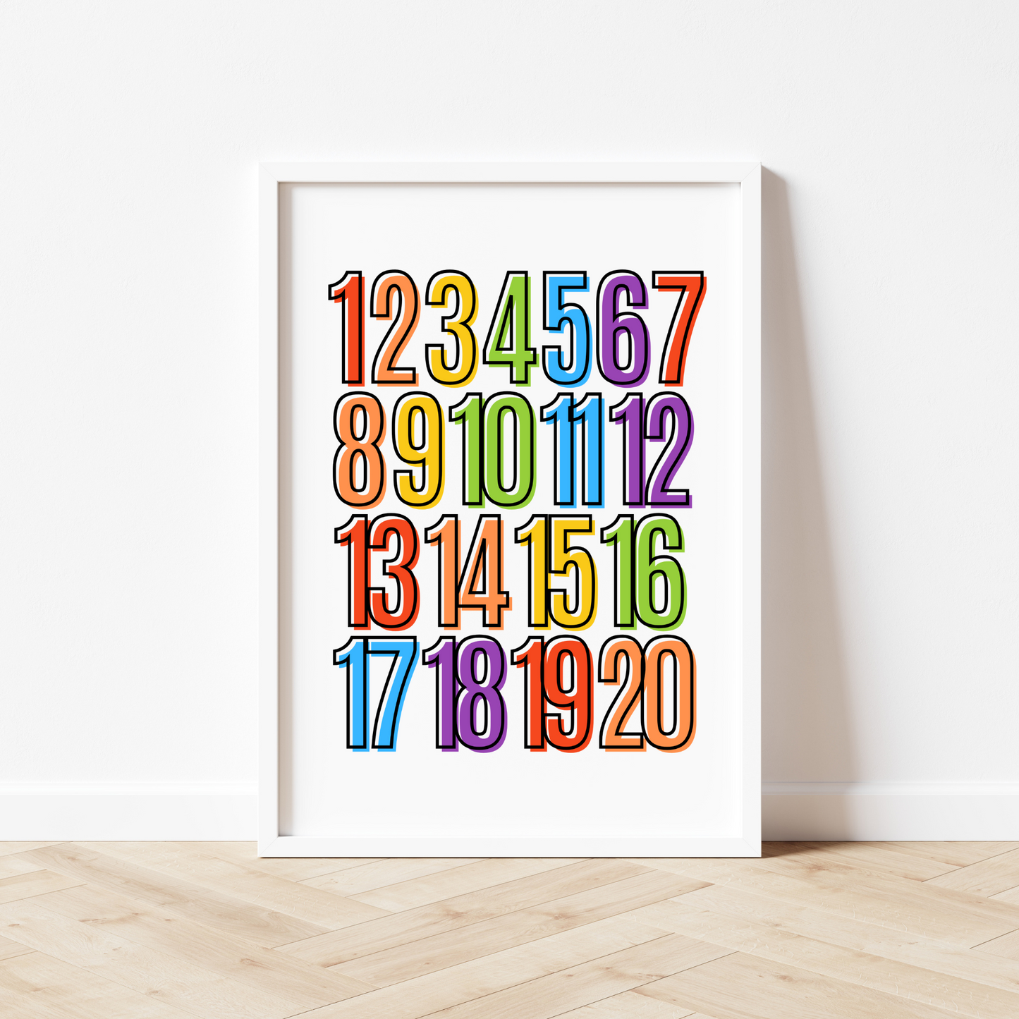 Educational Print Set of 2 - Rainbow