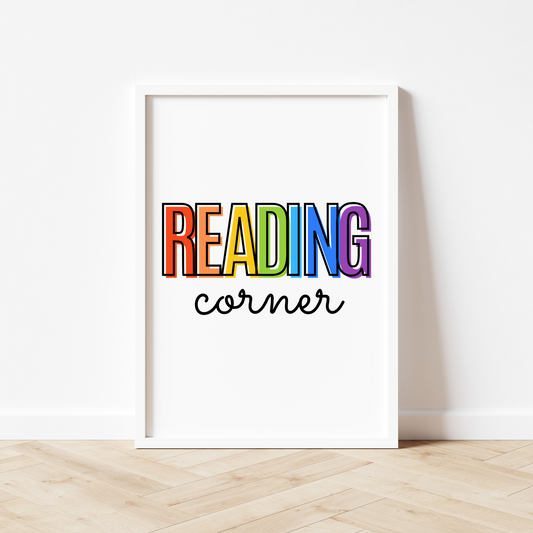 Reading Corner Print - Rainbow