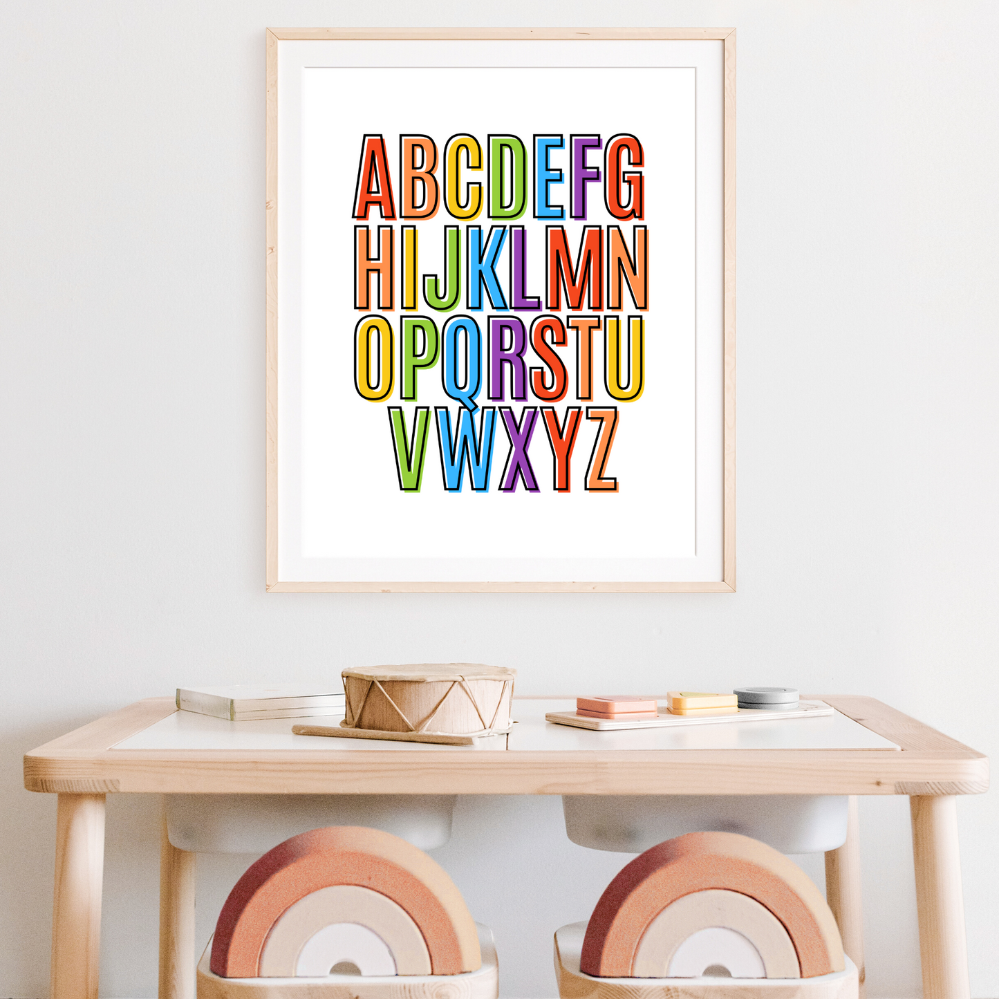 Alphabet Print - Rainbow