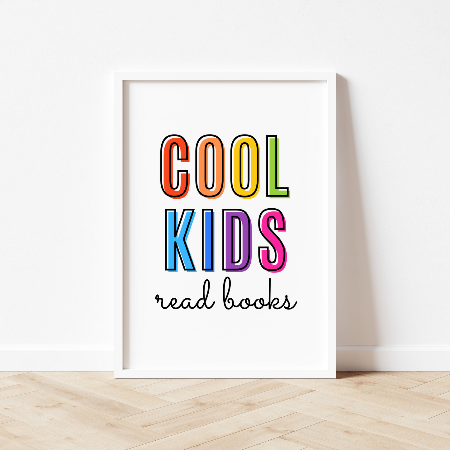 Cool Kids Read Books Imprimir - Arco iris