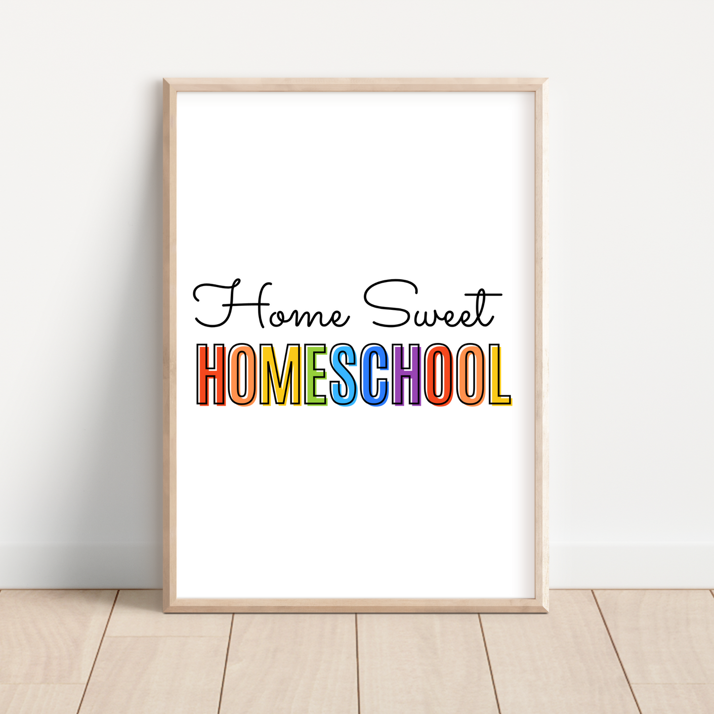 Home Sweet Homeschool Printable - Rainbow