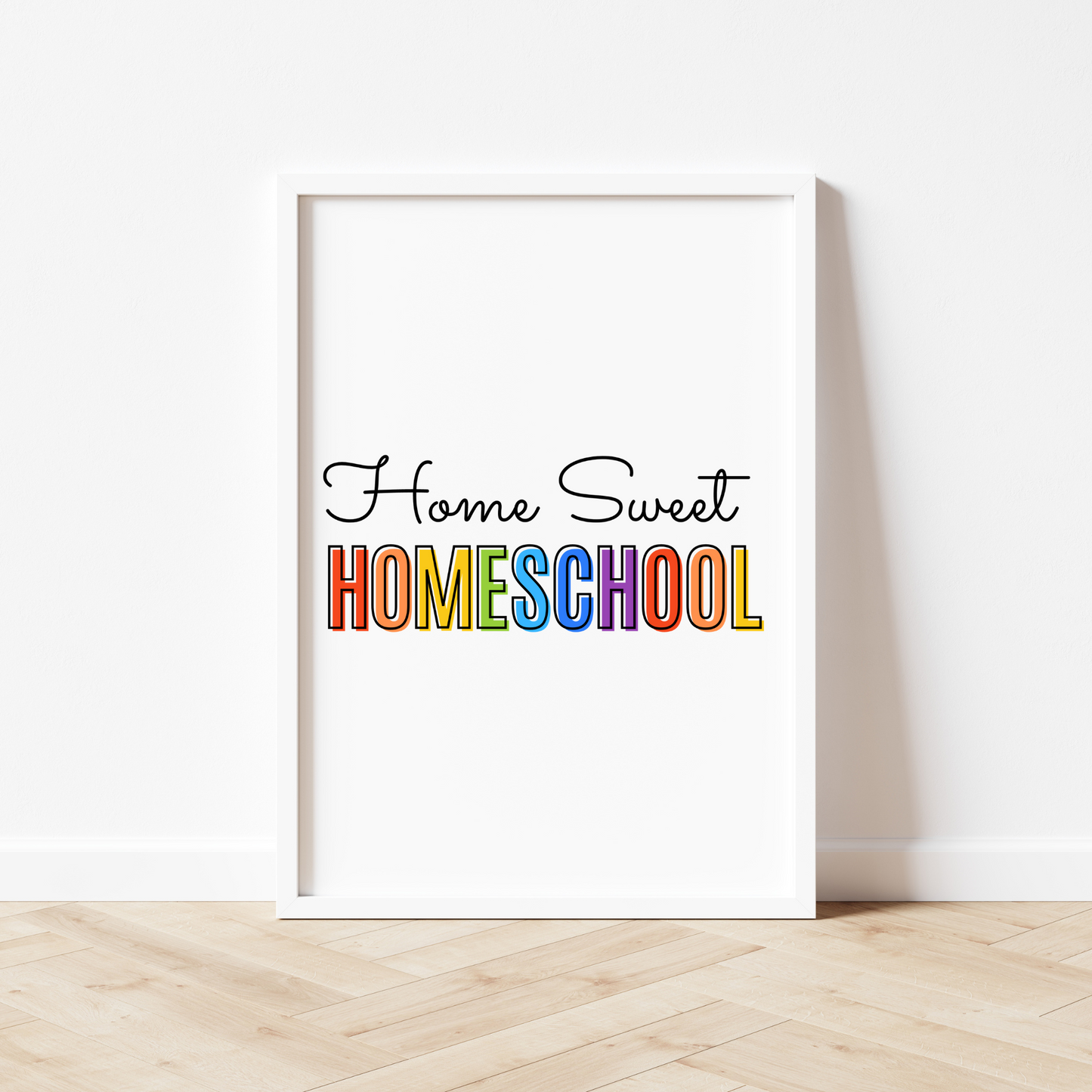 Home Sweet Homeschool Printable - Rainbow