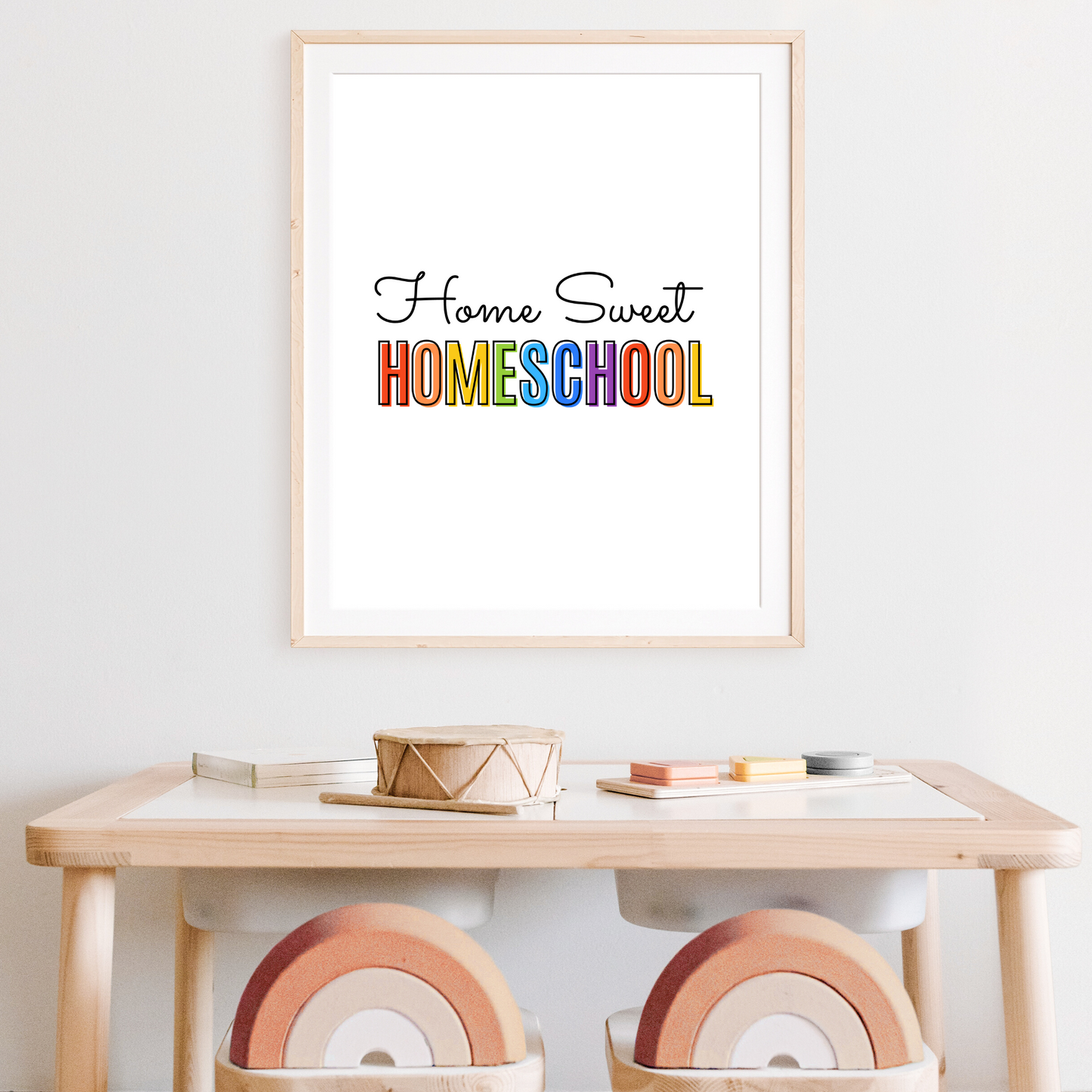 Home Sweet Homeschool Printable - Rainbow