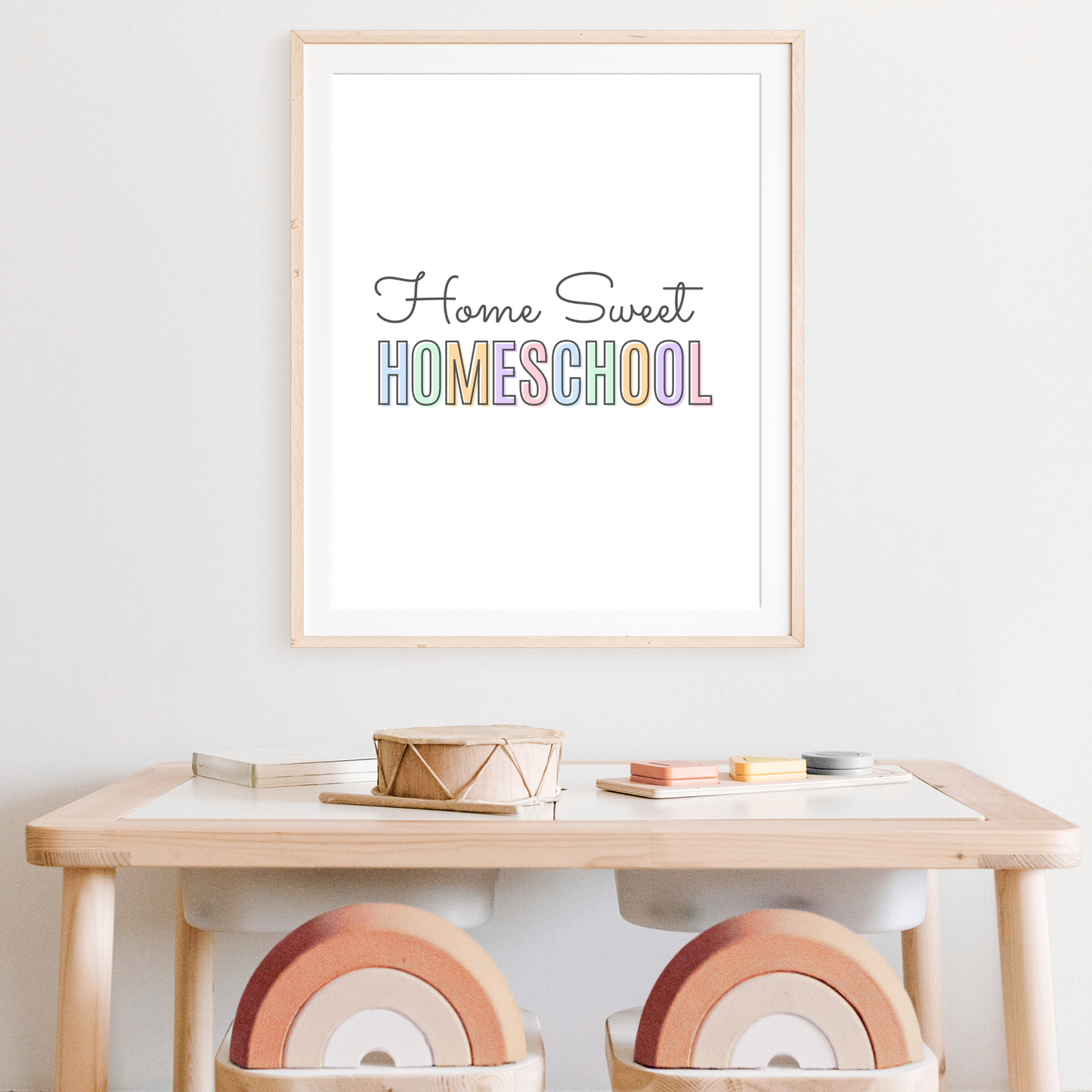 Home Sweet Homeschool Printable - Pastel