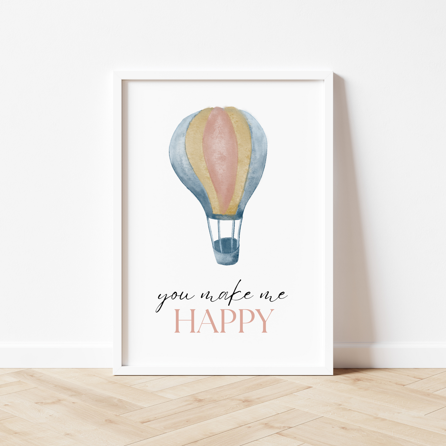 You Are My Sunshine, Hot Air Balloon Print Set of 3