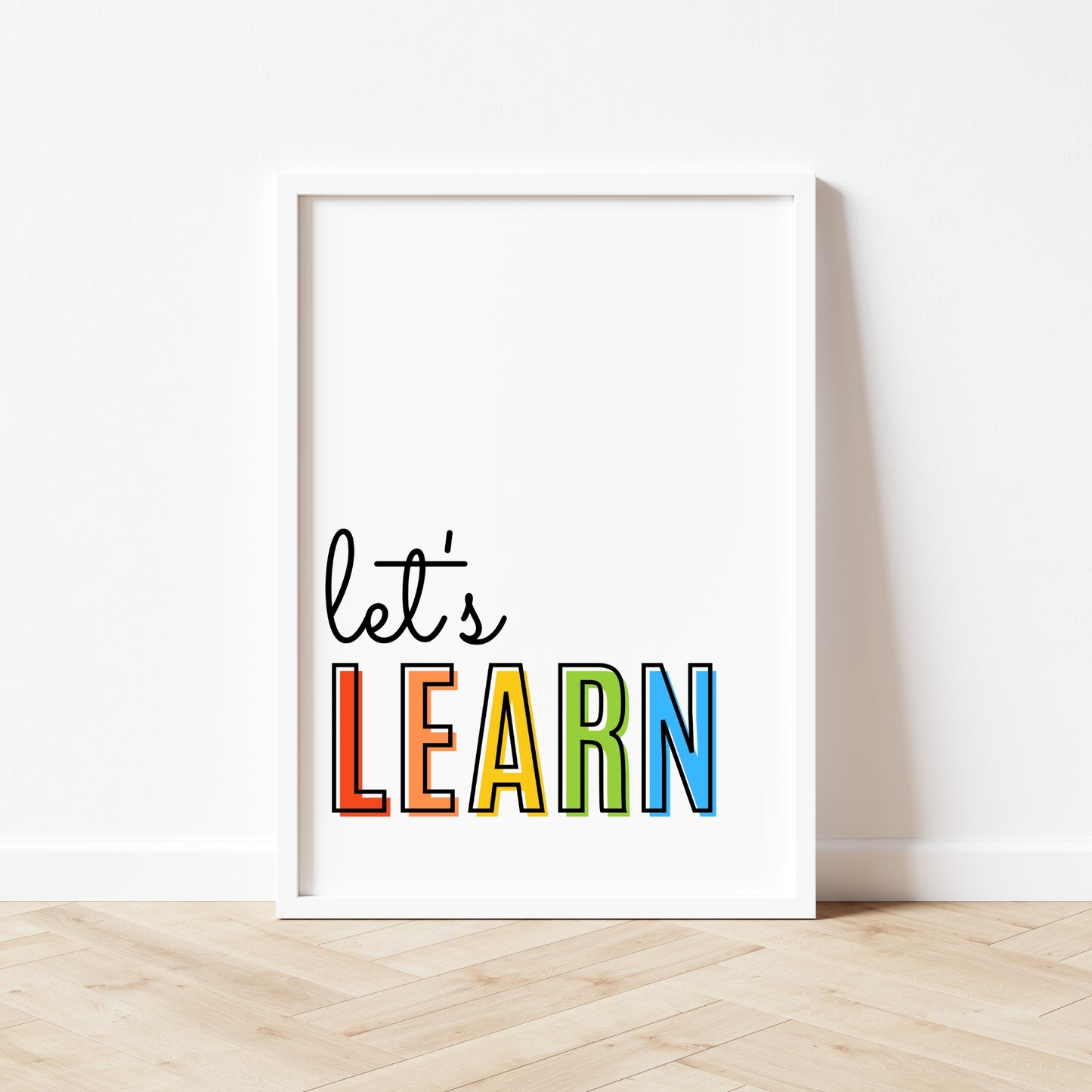 Let's Learn Print - Rainbow