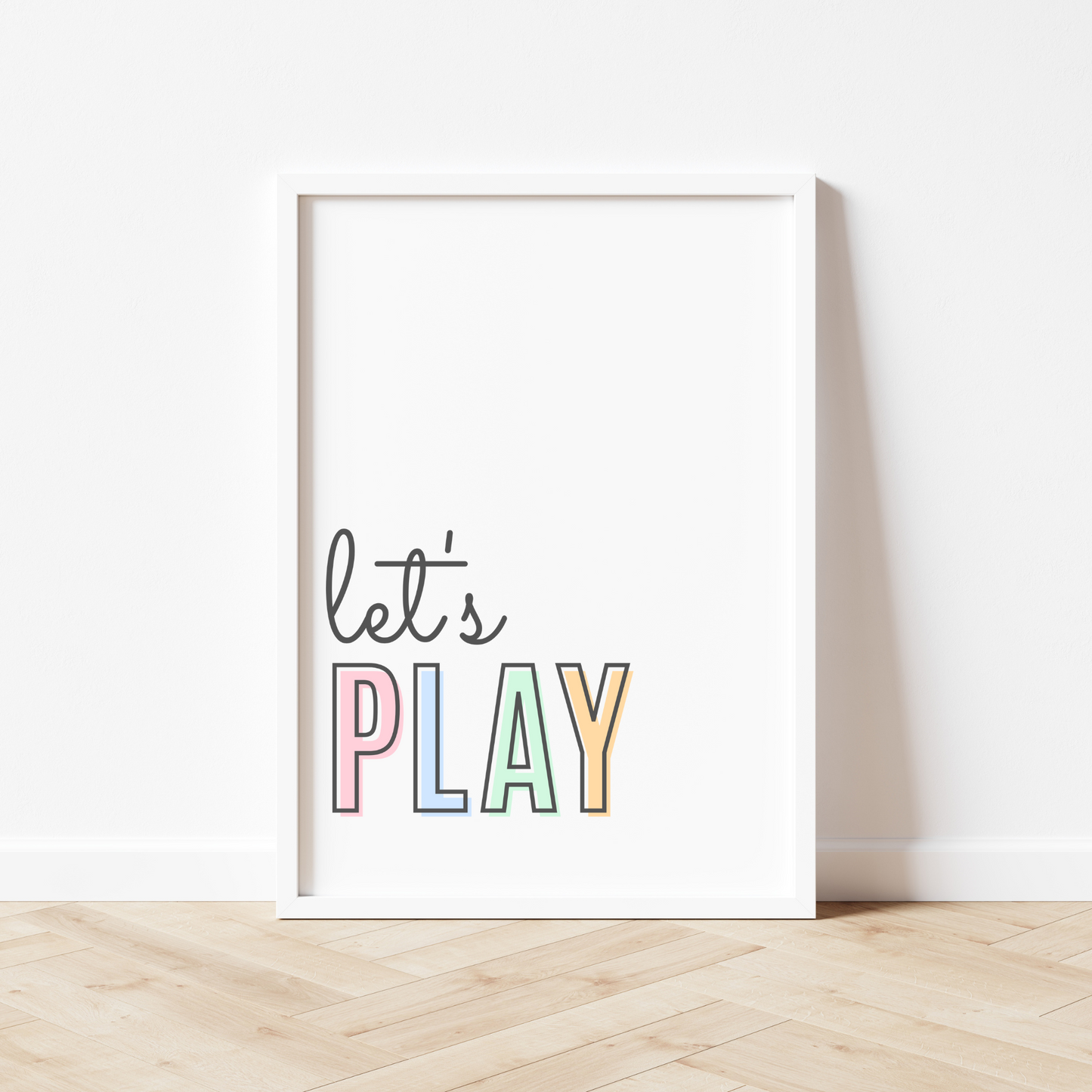 Educational Playroom Print Set of 3 - Pastel