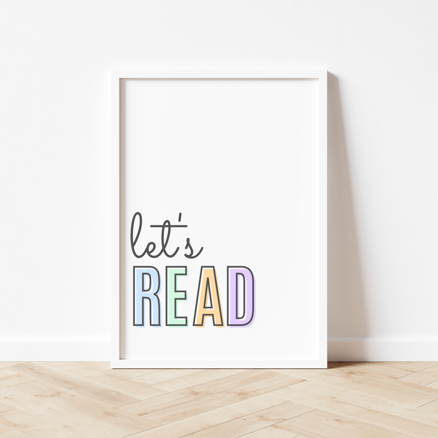 Let's Read Let's Play Print Set of 2 - Pastel