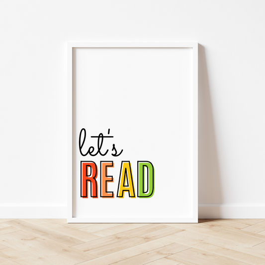 Let's Read Print - Rainbow