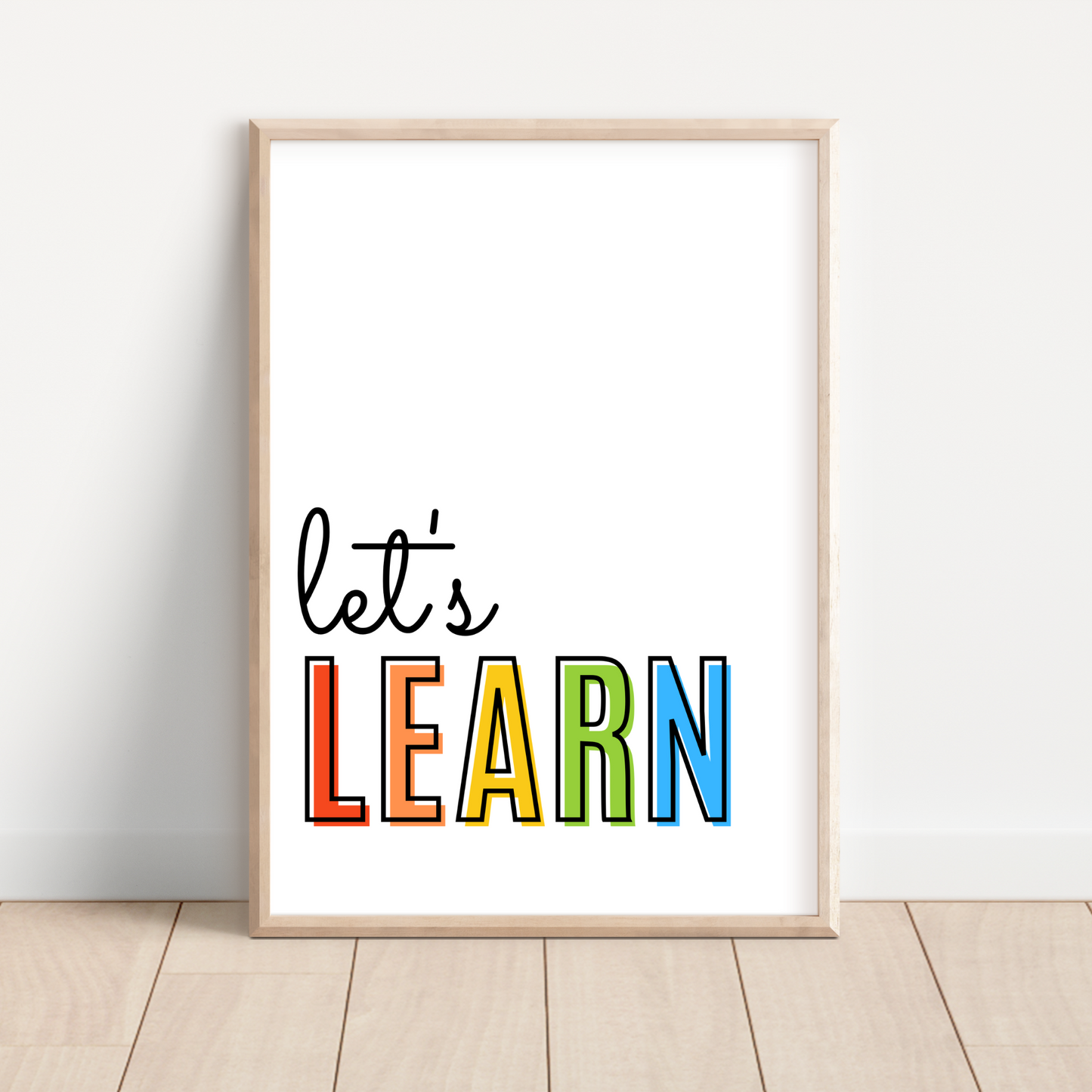 Let's Learn Print - Rainbow