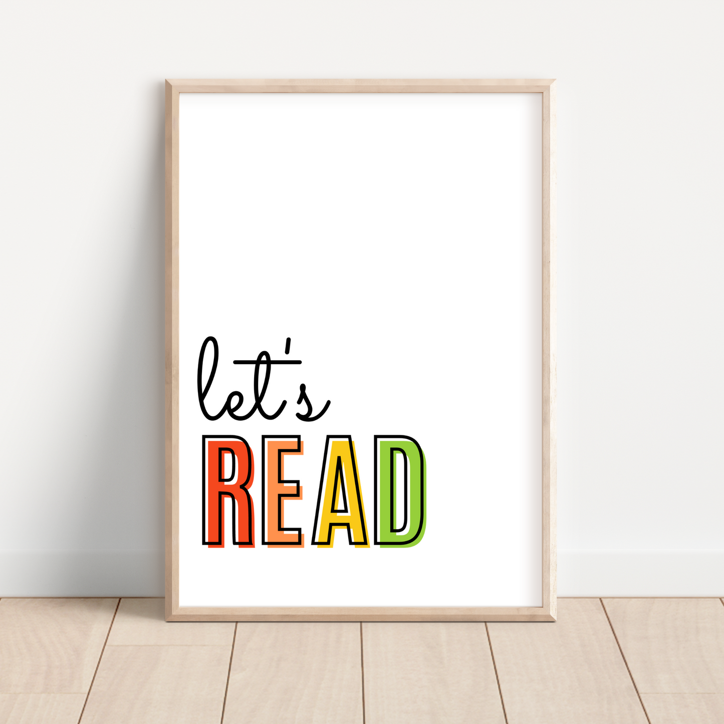 Let's Read Print - Rainbow