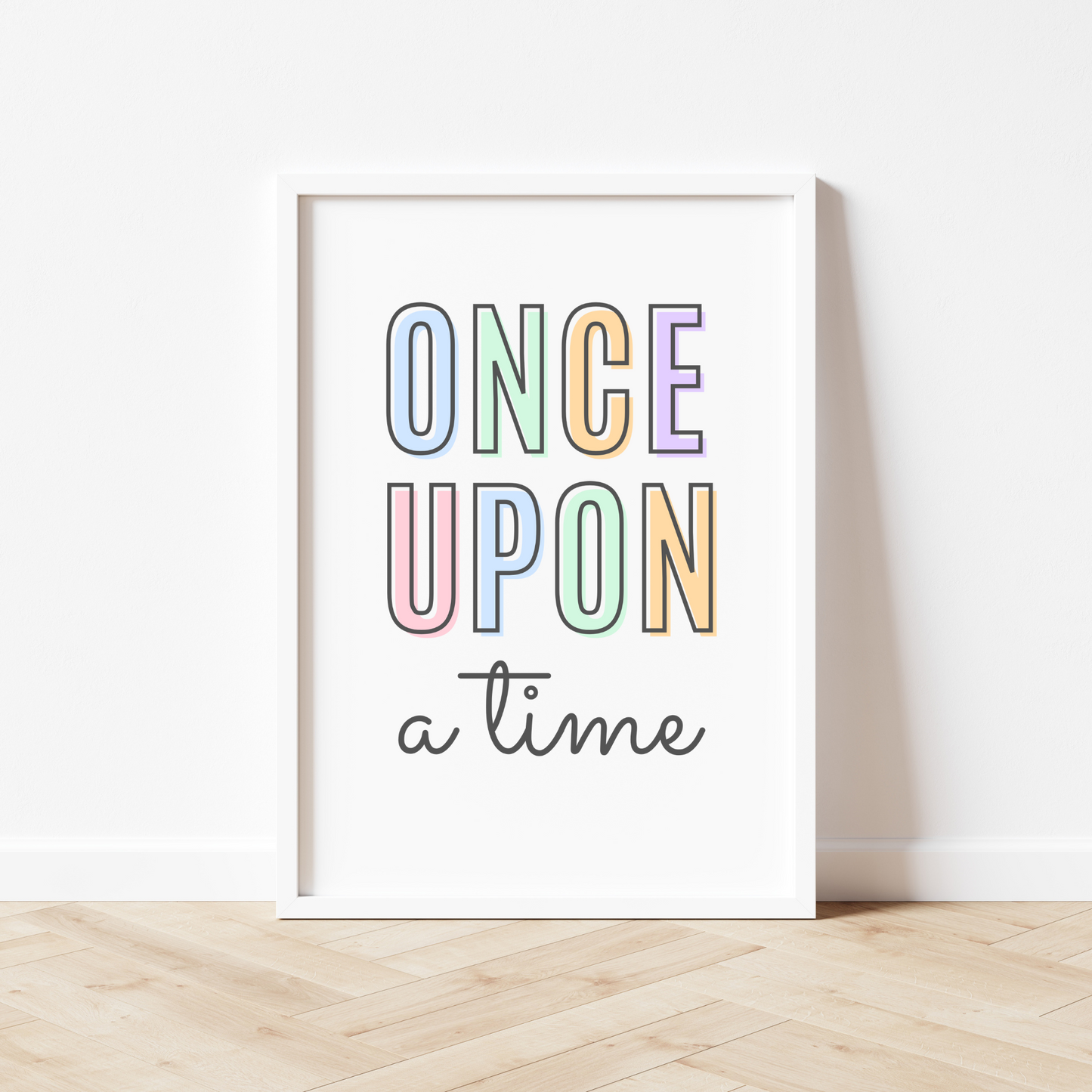 Once Upon A Time Print - Pastel