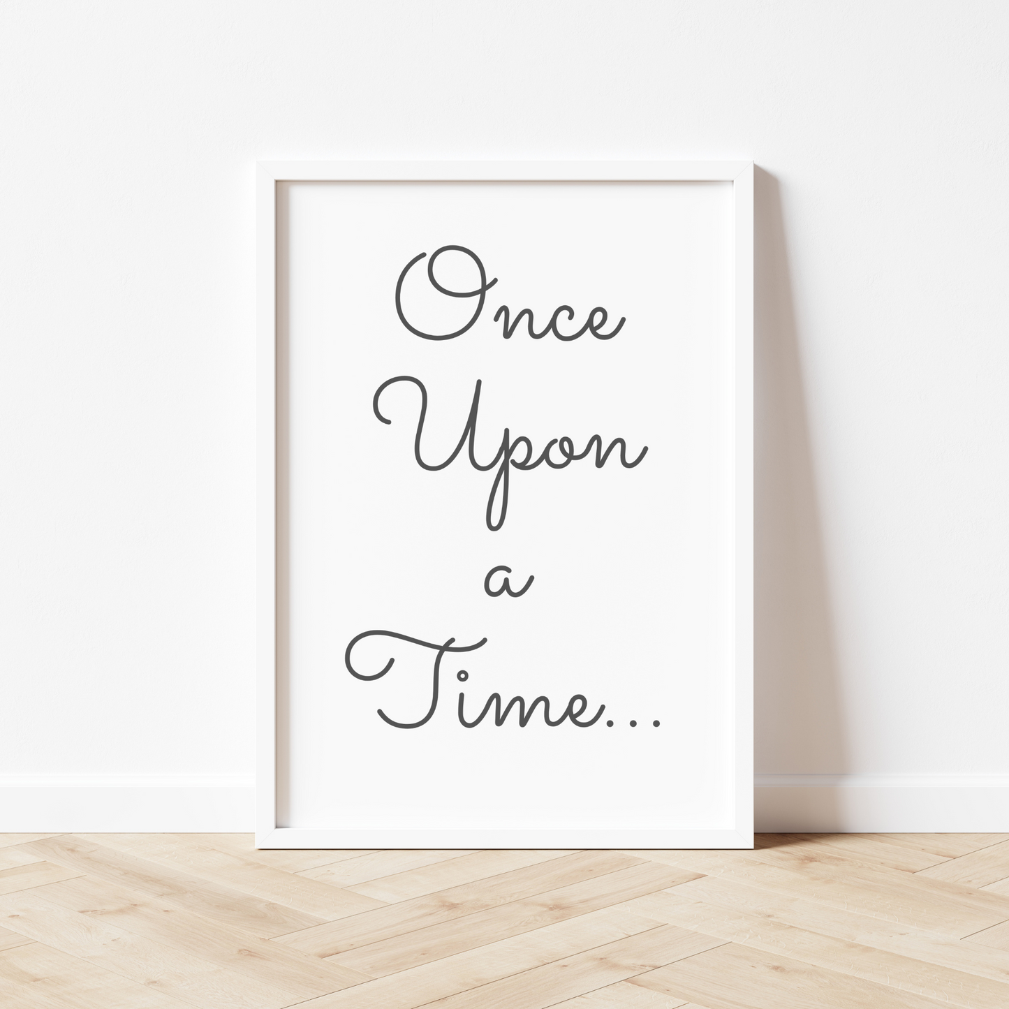 Once Upon A Time Print Set of 2 - Gray