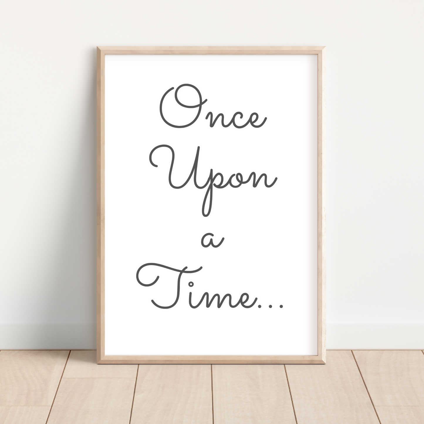 Once Upon A Time Print - Gray