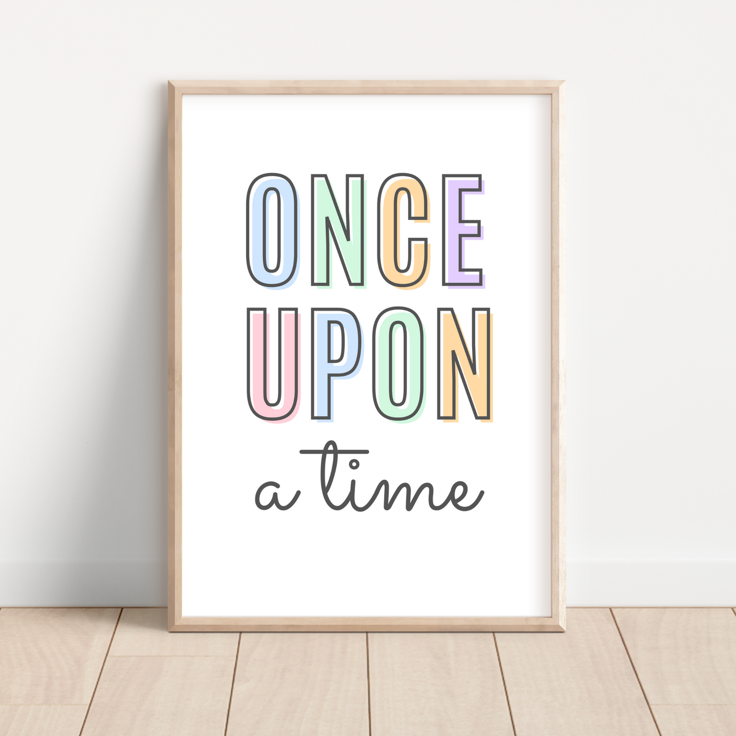 Once Upon A Time Print - Pastel