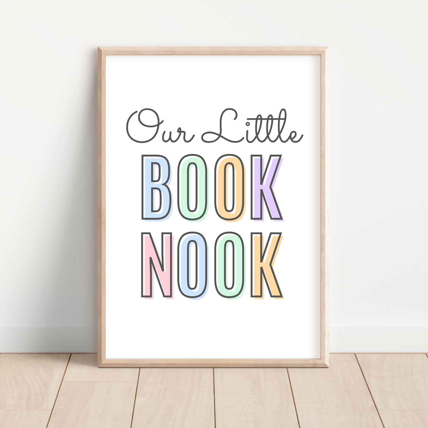 Our Little Book Nook Print - Pastel