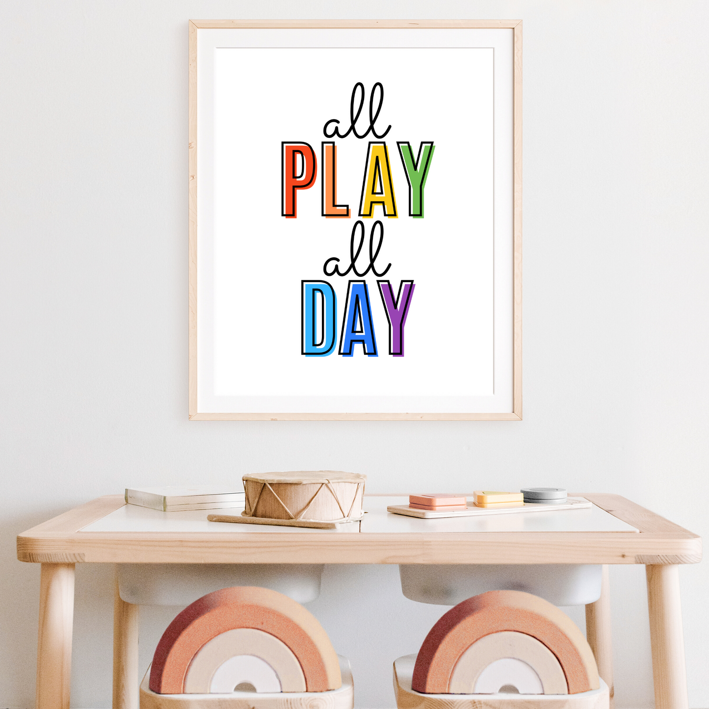 All Play All Day Print - Rainbow