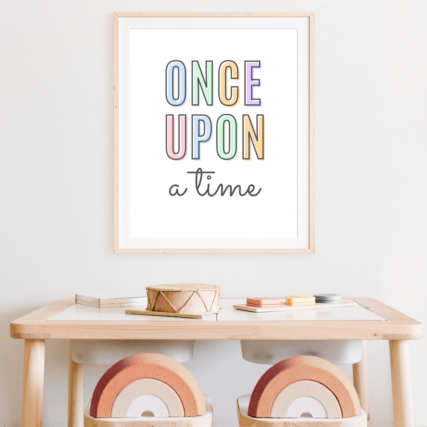 Once Upon A Time Print - Pastel