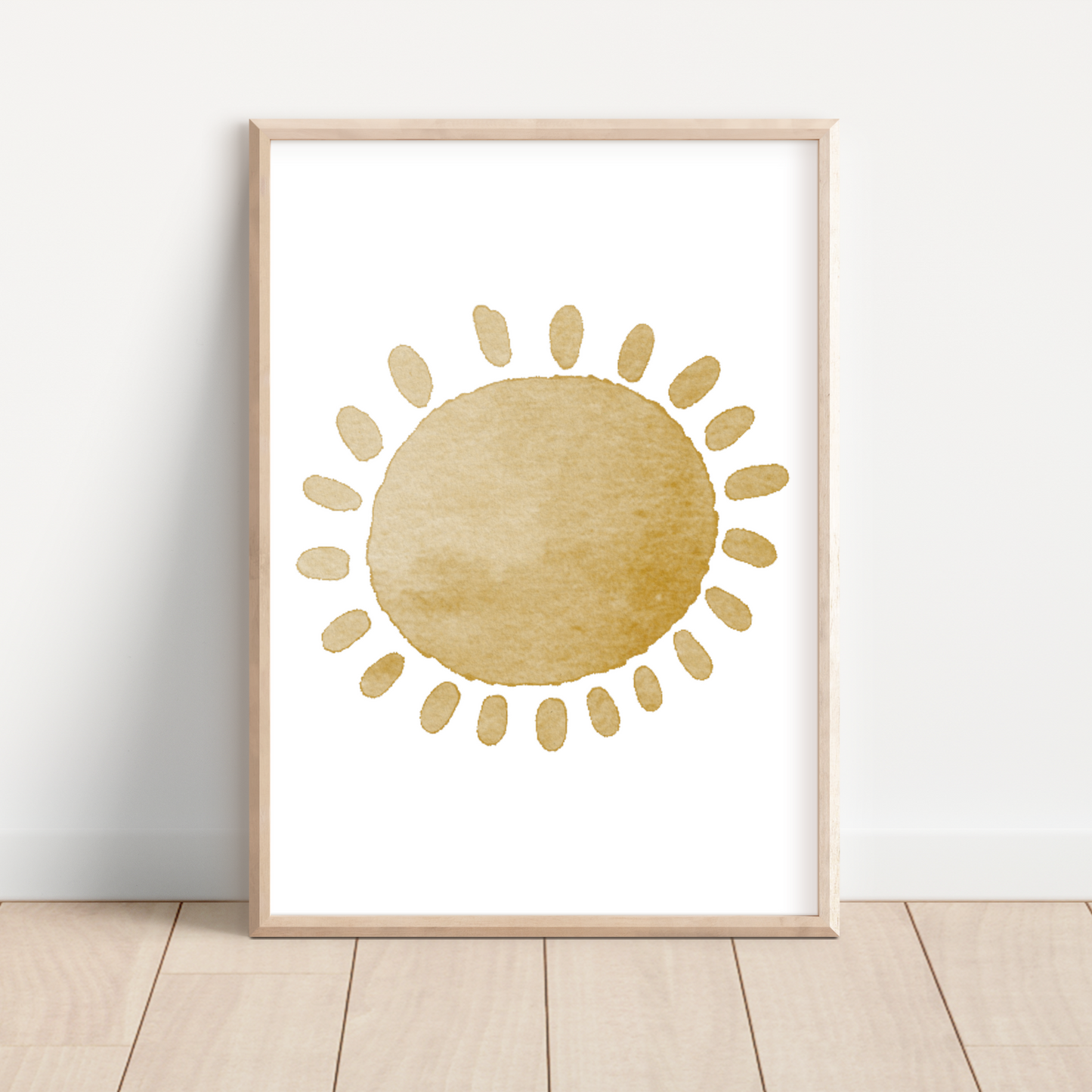 Watercolor Sun Print - Bronze