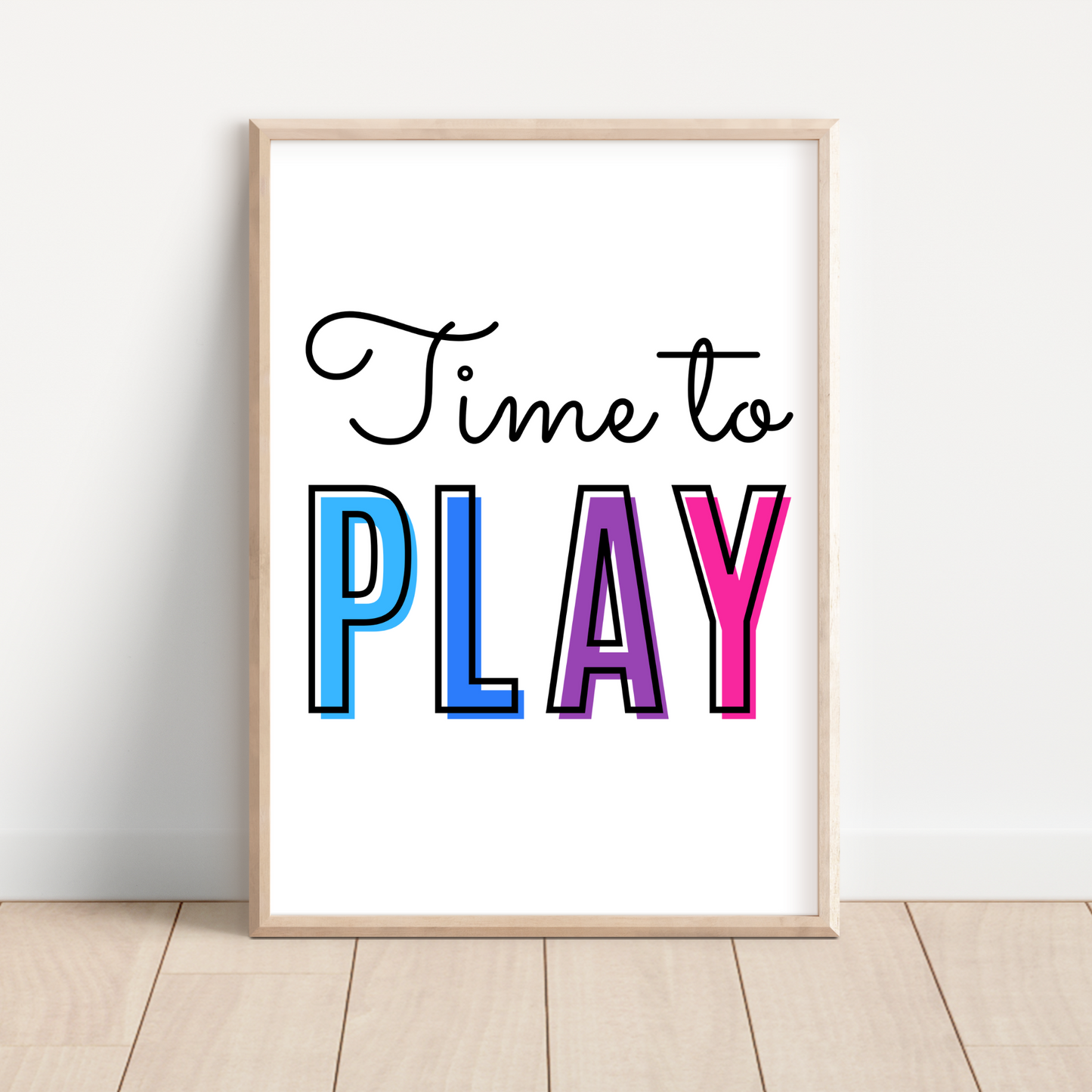 Time To Play Print - Rainbow