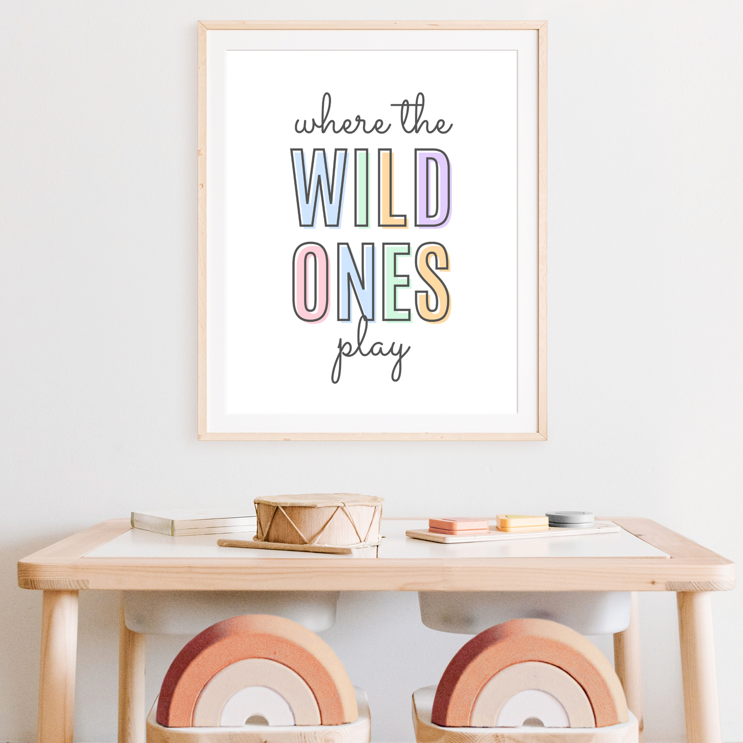 Where The Wild Ones Play Print - Pastel